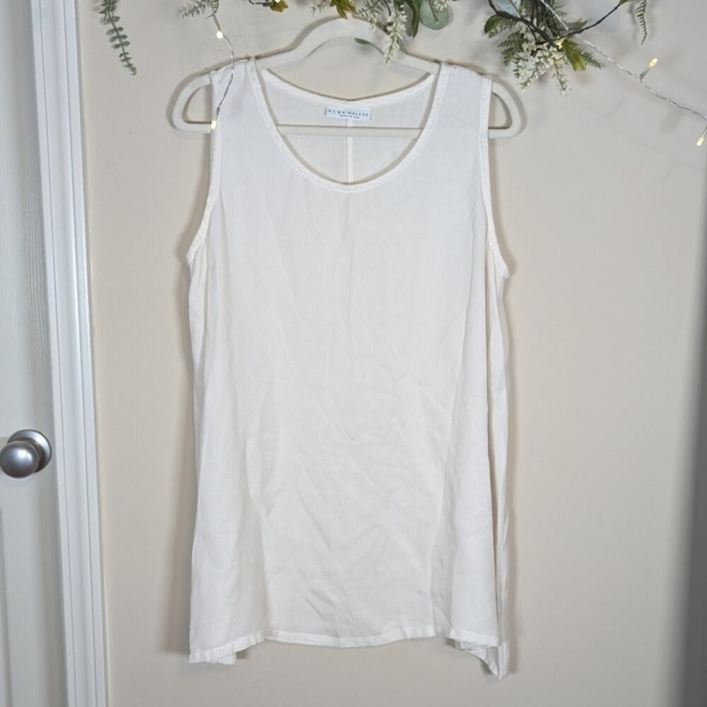 Bryn Walker Ivory White Tunic Tank Top boho